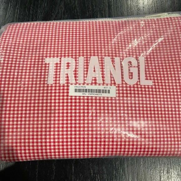 Triangl Red Bikini Bottom & Bag - Picture 2 of 3